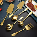 Kit Utensílios de Cozinha 6 Peças Inox Dourado - Electshop